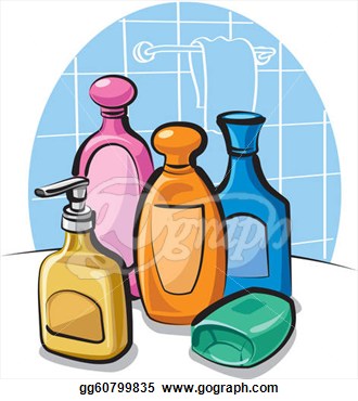 Illustration   Shampoo And Soap   Eps Clipart Gg60799835   Gograph