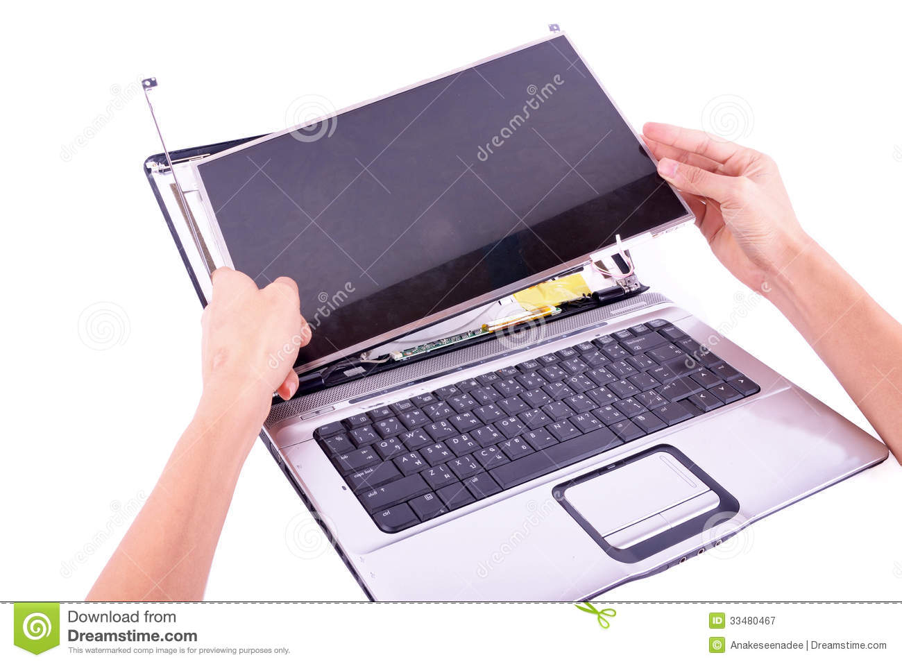 Laptop Damage Royalty Free Stock Photography   Image  33480467