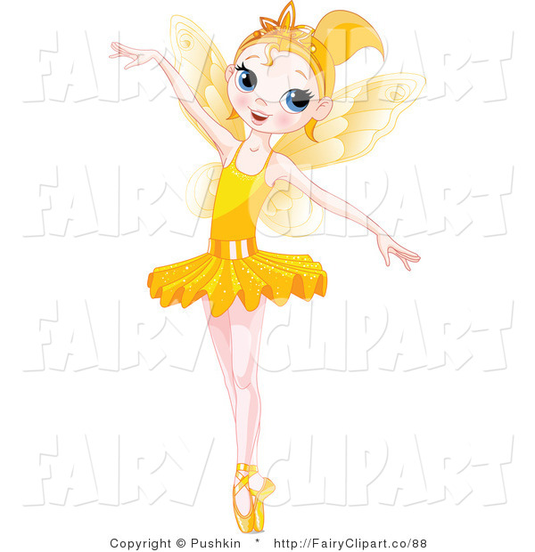 Of A Dancing Ballerina Fairy Girl In A Yellow Tutu By Pushkin    88