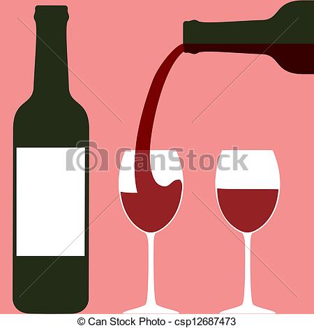 Pouring Wine  Bottles And Wineglasses