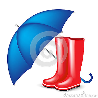 Red Rubber Boots Clipart