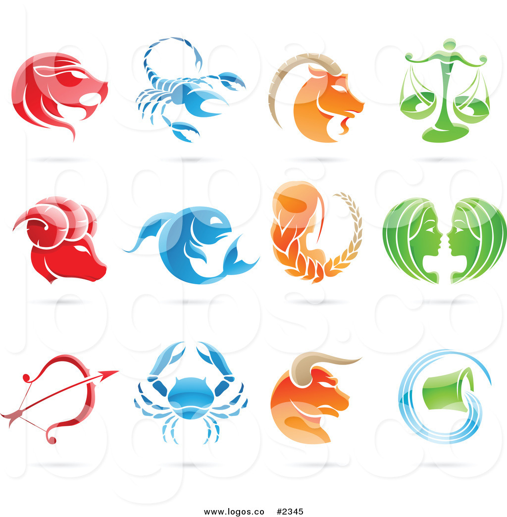 Royalty Free Collage Of Astrology Zodiac Signs Logo By Cidepix    2345