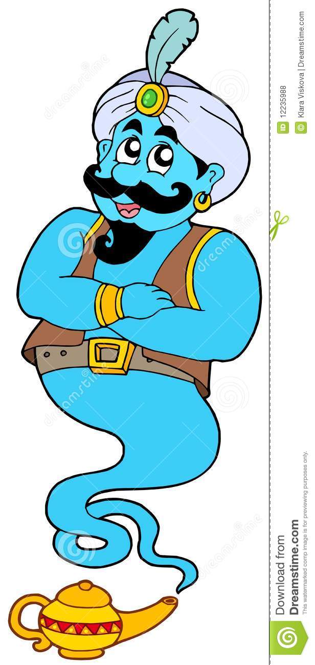 Royalty Free Stock Photos  Genie From Lamp