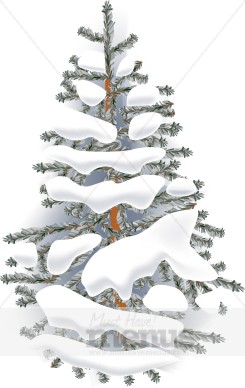 Snowy Tree Clipart