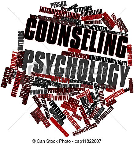 Stock Illustration Of Word Cloud For Counseling Psychology   Abstract