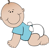 Baby Boy Crawling Baby Clipart Png