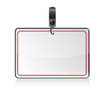 Blank Badge Name Tag Illustration Design Isolated Over A