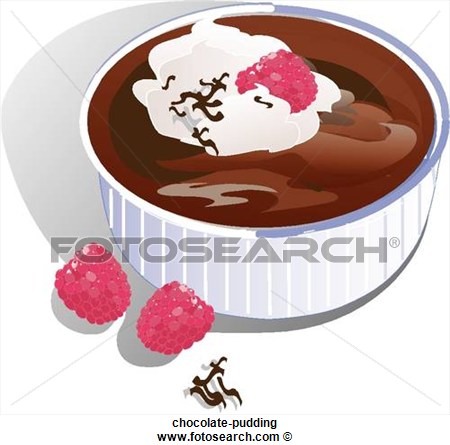 Clip Art Of Chocolate Pudding Chocolate Pudding   Search Clipart