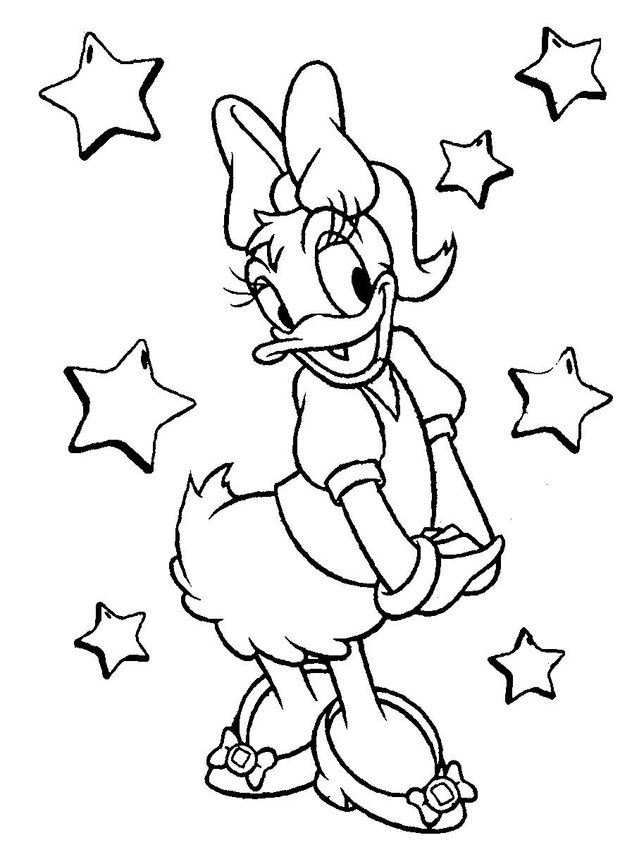 Disney Coloring Pages Daisy Duck Coloring Pages