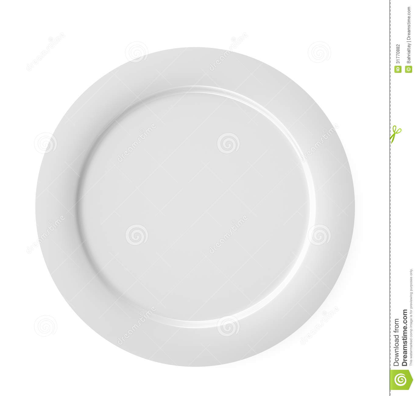 Empty Plate Clipart Empty Plate  Isolated On
