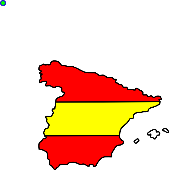 Flag Within The Boundaries Of Spain Clip Art At Clker Com   Vector    