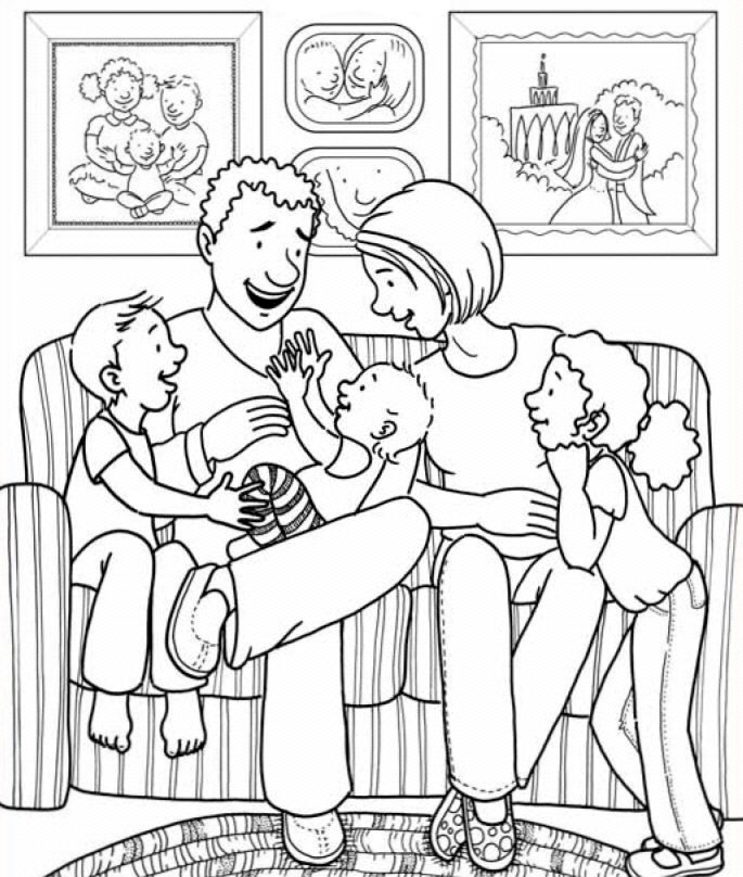 Lds Family Clipart Family Cartoon