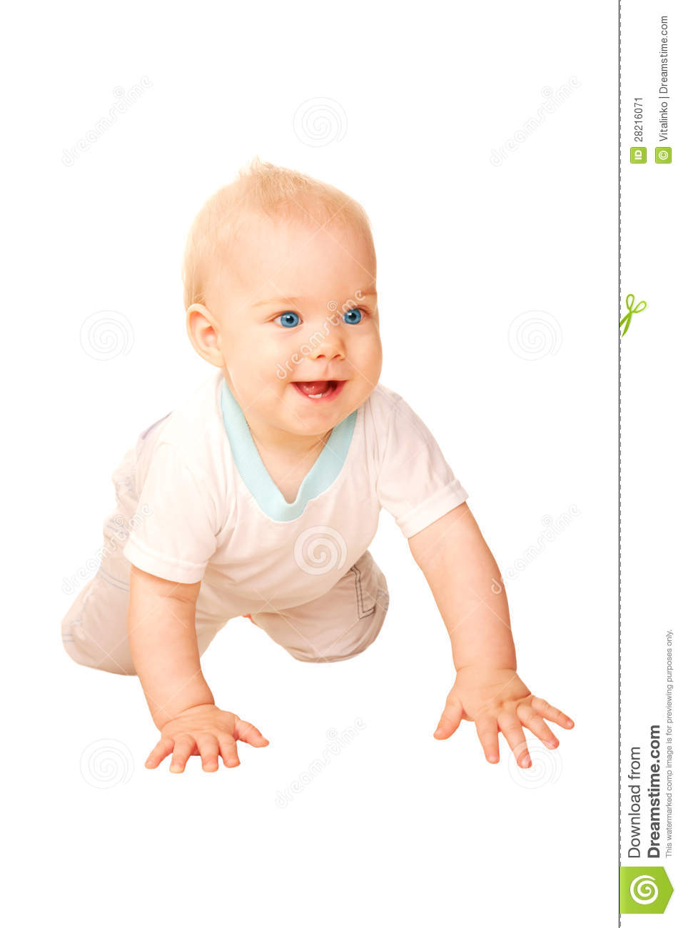 More Similar Stock Images Of   Laughing Baby Crawling Away