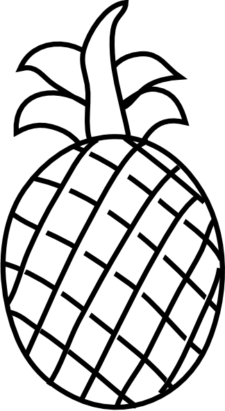 Pineapple Clipart Black And White   Clipart Panda   Free Clipart    