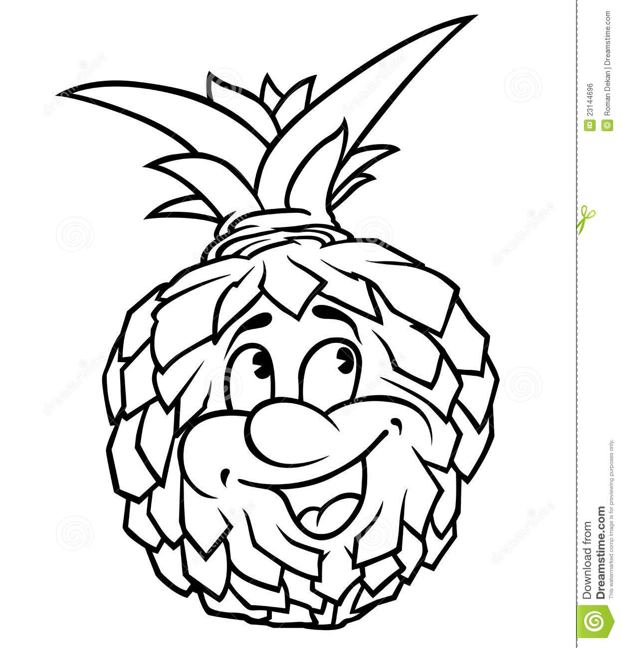 Pineapple Clipart Black And White   Clipart Panda   Free Clipart