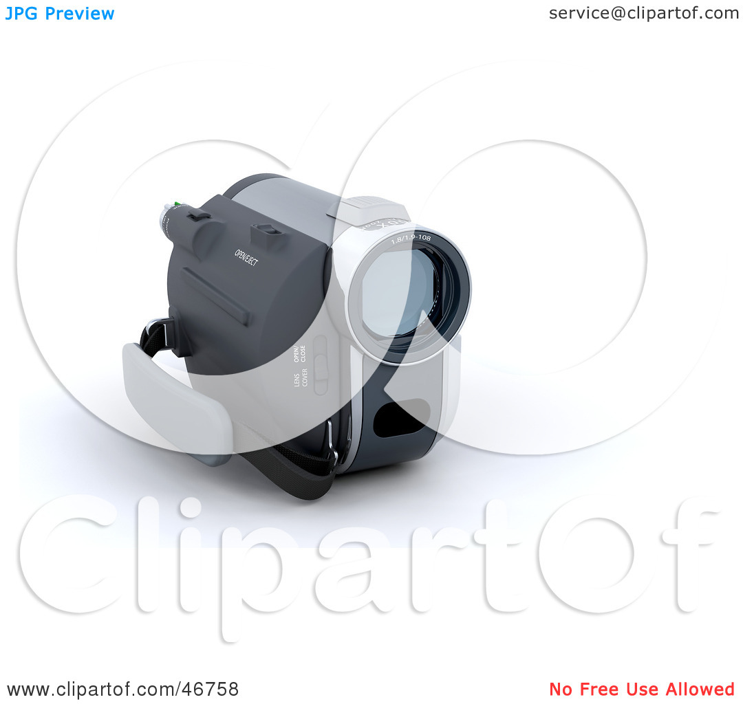 Royalty Free  Rf  Clipart Illustration Of 3d Home Movie Camera By Kj