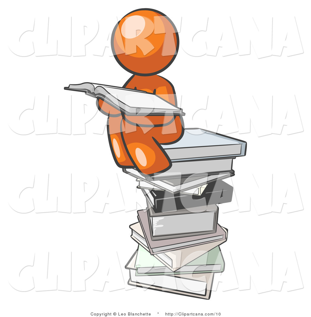 Smart Person Clipart Clip Art Of An Orange Person