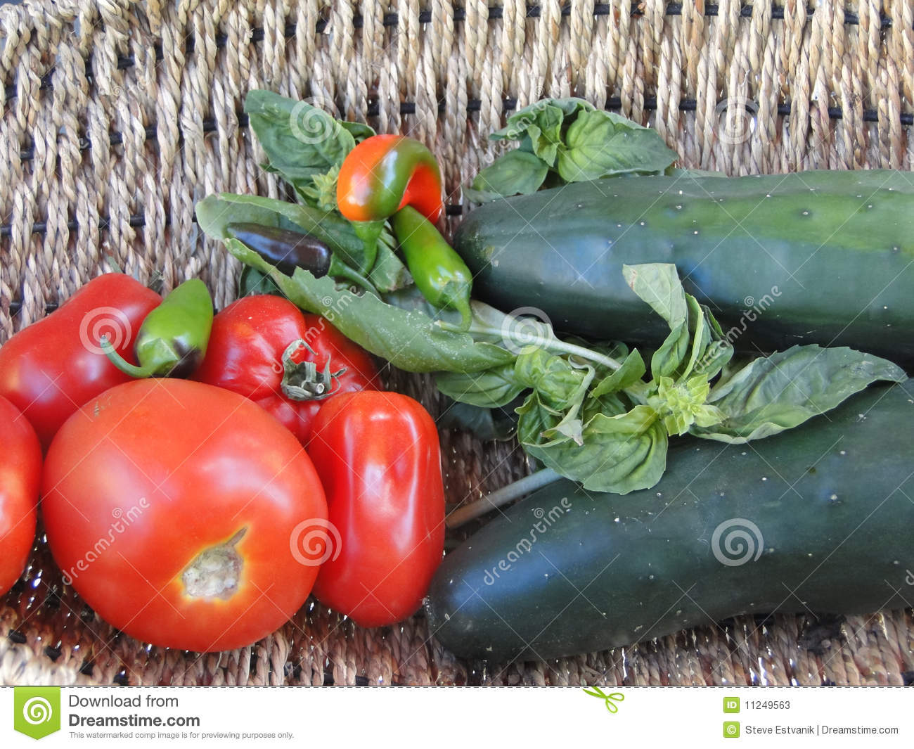 Summer Bounty   Fresh Vegetables In A Woven Basket Seattle Garden