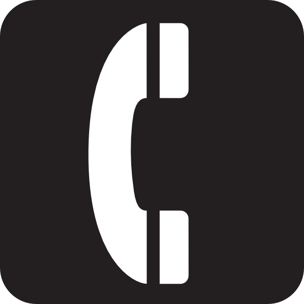 Telephone Black Clip Art At Clker Com   Vector Clip Art Online