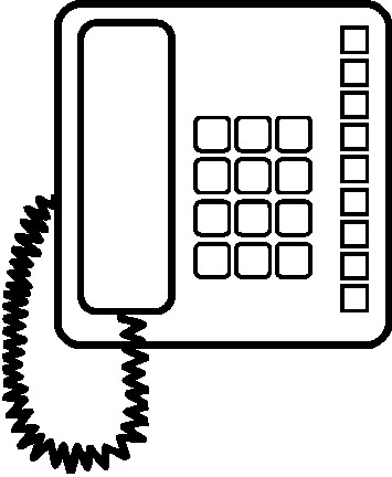 Telephone Clipart Black And White Telephone Clip Art