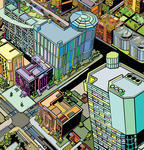 Urban City Colorful Building Urban City Urban City Vector Illustration
