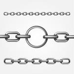 Vector Metal Chain Metal Chain Links Grey Anchor With Metal