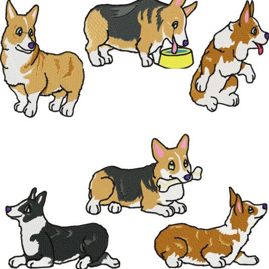Welsh Corgi 2    20 00   Sharsations Embroidery Your Embroidery