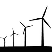 Wind Turbine Wind Blowing Wind Vane Strong Wind Wind Chime Cartoon