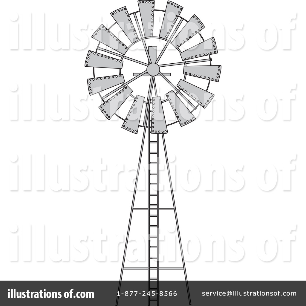 Windmill Clipart  42786 By Dennis Holmes Designs   Royalty Free  Rf