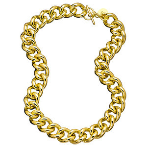 1ar By Unoaerre Gold Classic Groumette Chain Necklace   Celebrities