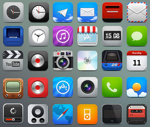 Absolutely Free Beautiful Ios Ipad Iphone   App Icons Sets To Download