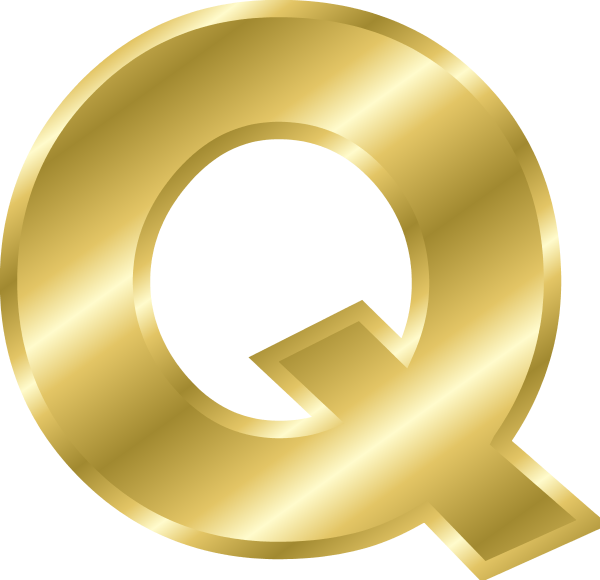 Alphabet Letter Q   Vector Clip Art