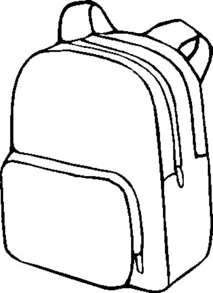 Backpack Coloring Page   Clipart Best   Clipart Best