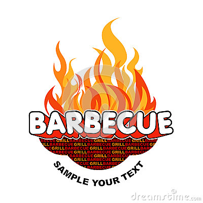 Bbq Flames Clip Art Barbecue Sticker On Flames