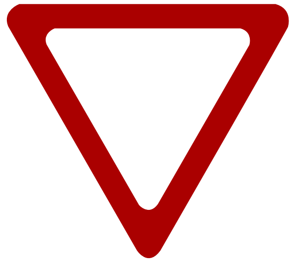 Blank Street Sign Clip Art Yield Sign Image   Clipart