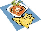 Bowl Of Crackers Clipart