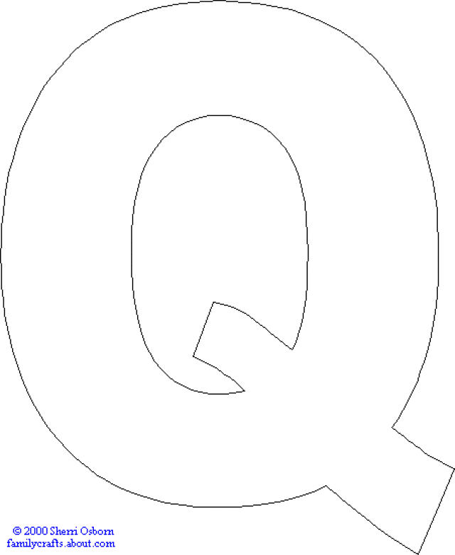 Capital Letter Q Print Out This Letter Q And Color It Or Make A    