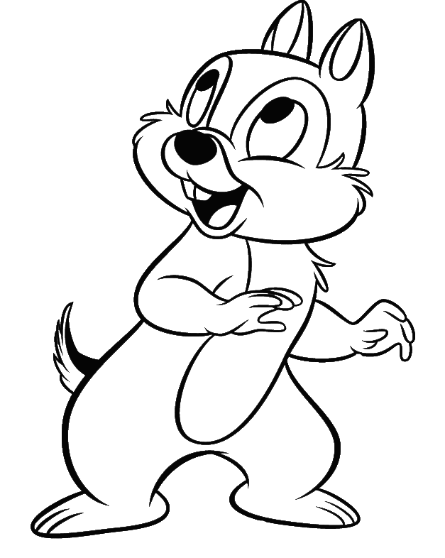 Chip   Dale Coloring Pages