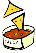 Chips And Salsa Clip Art   Bathroom Sketch