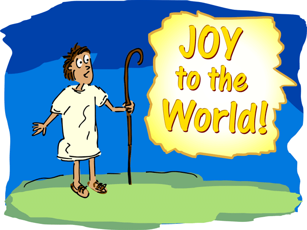 Christian Christmas Graphic  Shepherd And The Greeting Joy To The