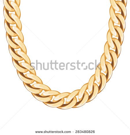 Chunky Chain Golden Metallic Necklace Or Bracelet  Personal Fashion