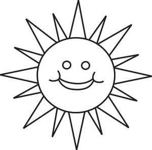 Clipart Sun Clip Art Illustration Of A Sun With A Smiley Face 0071