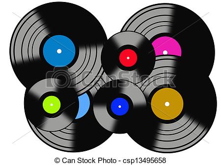 Clipart Vector Of Records Csp13495658   Search Clip Art Illustration