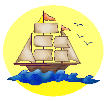Download Ships Clip Art Of Sailing Ships On A Yellow Accent Color    