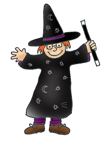 Girl As Halloween Witch