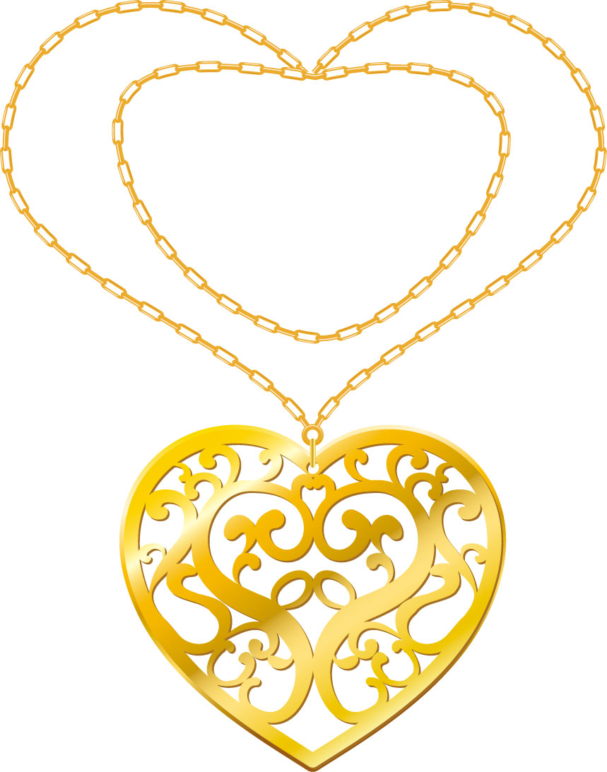 Gold Chain Necklace Clip Art