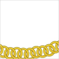 Gold Chain Of Round Links Clip Art Vector Clip Art   Free Vector
