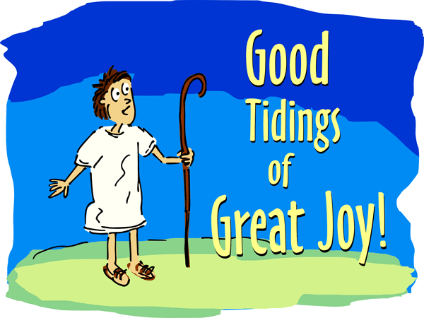 Good Tidings Of Great Joy    Free Christian Clip Art