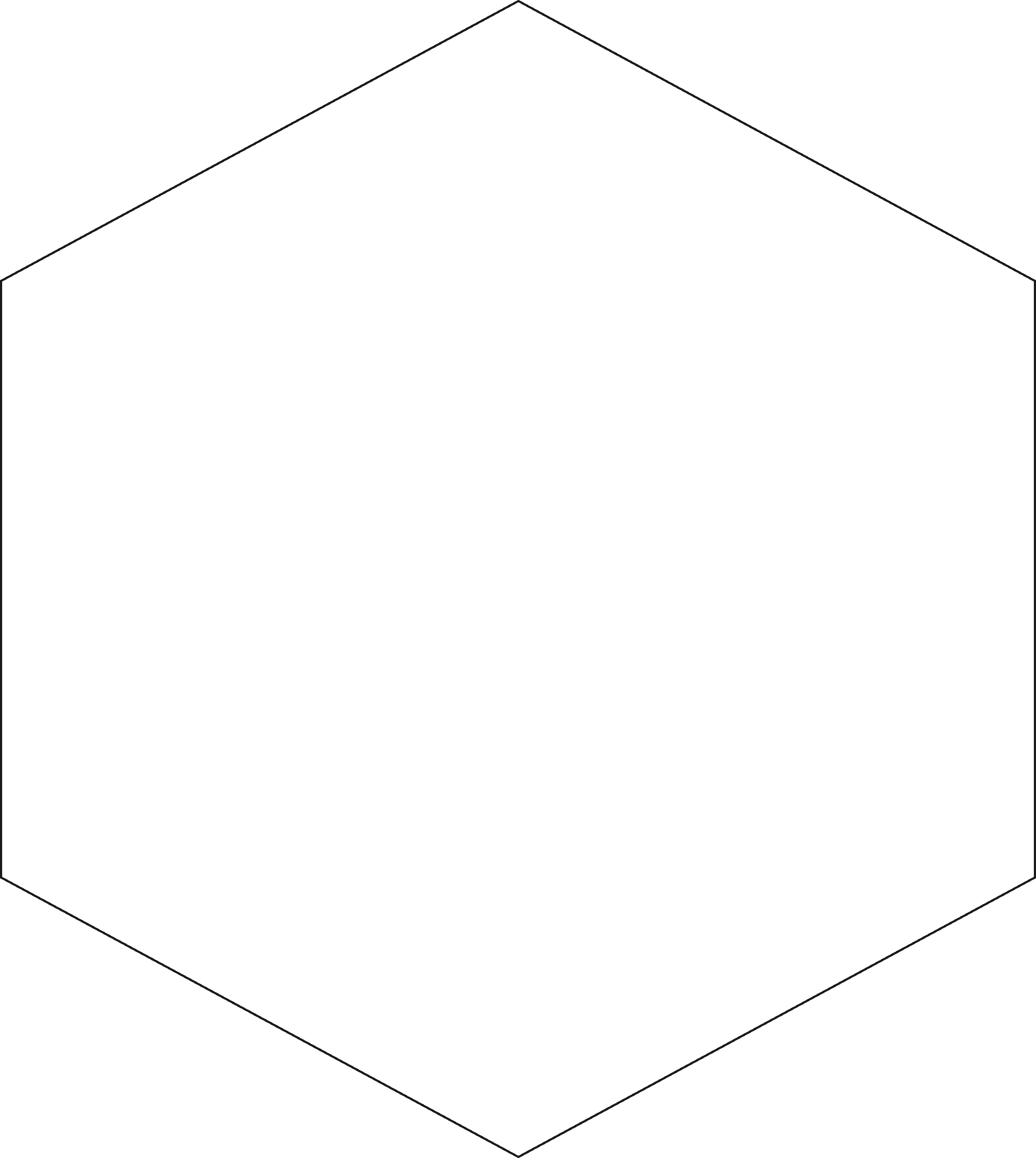Hexagon Shape   Clipart Best