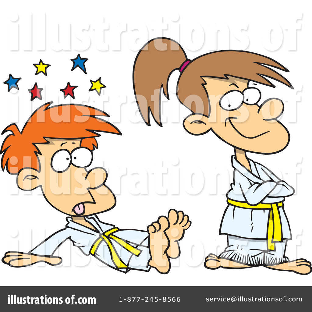 Karate Clipart  439149 By Ron Leishman   Royalty Free  Rf  Stock